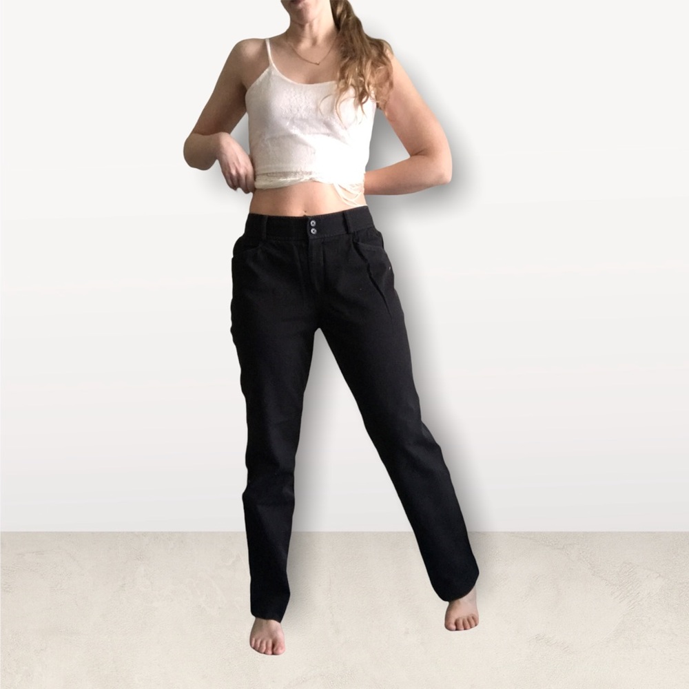 Vintage Lauren by Ralph Lauren 650 Classic Straight Leg Black Denim
